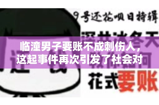 临潼男子要账不成刺伤人，这起事件再次引发了社会对讨债行为的关注。在这个故事中，我们不仅要了解事件的经过，还要思考如何避免类似悲剧的发生。