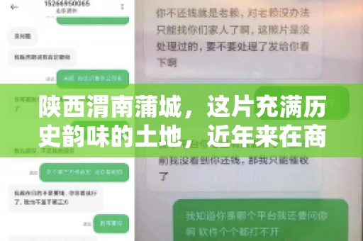 陕西渭南蒲城,这片充满历史韵味的土地,近年来在商业活动中也展现出了其独特的活力。其中,关于“陕西渭南蒲城要账”的话题,成为了不少企业关注的焦点。今天,我们就来聊聊这个话题,看看在蒲城,要账的那些事儿。 陕西渭南蒲城,这片充满历史韵味的土地,近年来在商业活动中也展现出了其独特的活力。其中,关于“陕西渭南蒲城要账”的话题,成为了不少企业关注的焦点。今天,我们就来聊聊这个话题,看看在蒲城,要账的那些事儿。