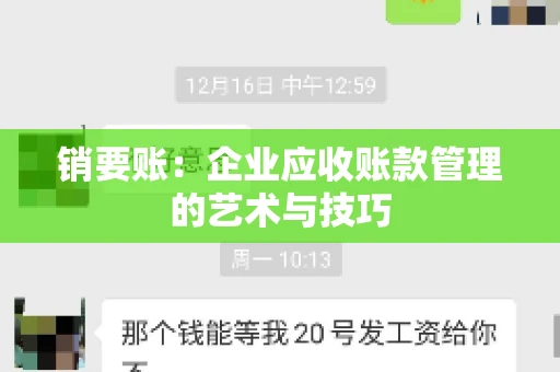 销要账：企业应收账款管理的艺术与技巧