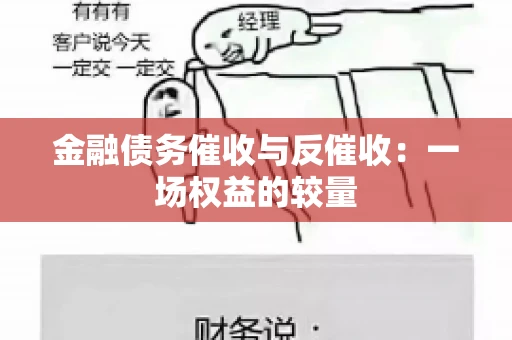 金融债务催收与反催收：一场权益的较量