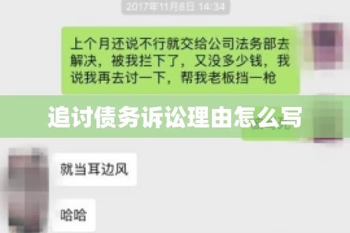 追讨债务诉讼理由怎么写