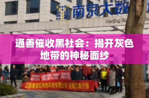 通善催收黑社会：揭开灰色地带的神秘面纱