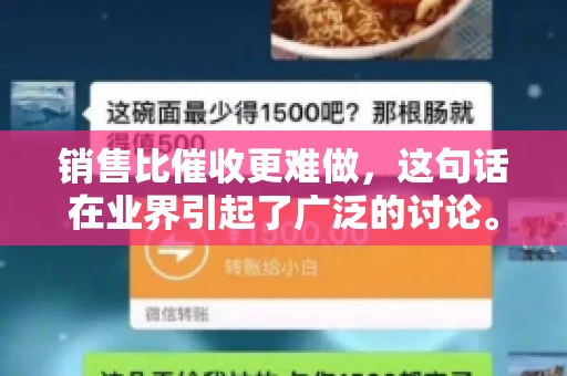 销售比催收更难做，这句话在业界引起了广泛的讨论。在我看来，这句话并非空穴来风，而是基于实际工作经验和观察得出的结论。今天，我就来和大家聊聊这个话题，从销售和催收的实际情况出发，探讨为什么销售比催收更难做。
